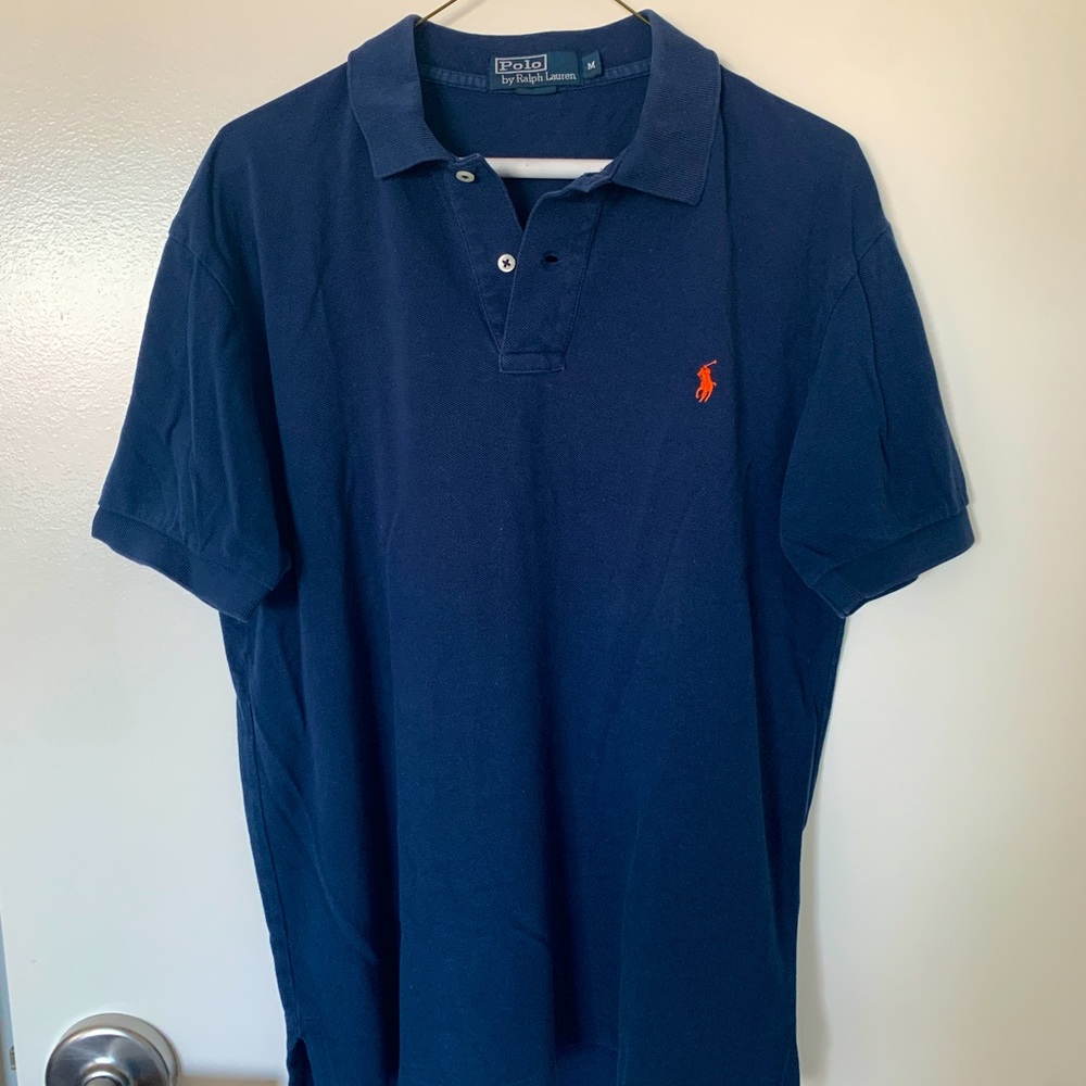 Polo by Ralph Lauren Size Medium Navy Short Sleeve